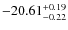 $-20.61^{{\rm + 0.19}}_{{\rm -0.22}}$