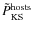 $\tilde{P}_{\rm KS}^{\rm hosts}$