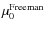 $\mu_0^{\rm Freeman}$