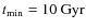 $t_{{\rm min}}=10~{\rm Gyr}$