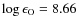 $\log\epsilon_{\rm O}=8.66$