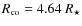 $R_{\rm co} = 4.64~R_\star$