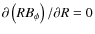 $\partial \left (RB_\phi \right )/\partial R = 0$