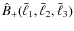 $\hat{B}_+(\bar{\ell}_1,\bar{\ell}_2,\bar{\ell}_3)$