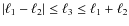 $\vert\ell_1 - \ell_2\vert \leq \ell_3 \leq \ell_1 + \ell_2$