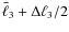 $\bar{\ell}_3+\Delta \ell_3/2$
