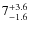 $\rm 7^{+3.6}_{-1.6}$