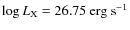 $\log L_{\rm X}=26.75~\rm erg~s^{-1}$