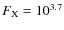 $F_{\rm X}=10^{3.7}$