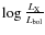 $\log\frac{L_{\rm X}}{L_{\rm bol}}$