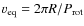 $v_{\rm eq}=2\pi R/P_{\rm rot}$