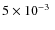 $ 5\times 10^{-3}~$