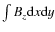 $\int B_z {\rm d}x {\rm d}y$