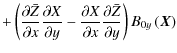 $\displaystyle +\left( \frac{\partial \bar{Z}}{\partial x} \frac{\partial X}{\pa...
...ial x} \frac{\partial \bar{Z}}{\partial y} \right)B_{0y} \left( \vec{X} \right)$