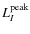 $L_{I}^{\rm peak}$