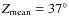 $Z_{\rm mean} = 37^{\circ}$