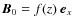 $\vec{B}_0 = f(z)~\vec{e}_x$