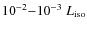 ${10}^{-2}{-}{10}^{-3}~L_{\rm iso}$