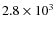 $2.8\times{10}^{3}$