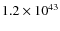 $1.2\times{10}^{43}$