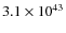 $3.1\times{10}^{43}$