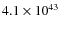 $4.1\times{10}^{43}$
