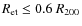 $R_{\rm et} \leq 0.6~ R_{200}$