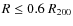 $R \leq 0.6~R_{200}$