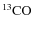 $\rm ^{13}CO$