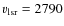 $v_{\rm lsr}= 2790$