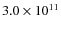 $3.0\times10^{11}$