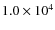 $1.0\times10^4$