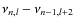 $\nu_{n,l} - \nu_{n-1,l+2}$