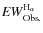 ${\it EW}^{\rm H_{\alpha }}_{\rm Obs.}$