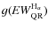 $g( {\it EW}^{\rm H_{\alpha}}_{\rm QR})$