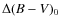 $\Delta (B-V)_{0}$