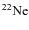 $\rm ^{22}Ne$
