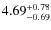 $4.69^{\rm +0.78}_{-0.69}$