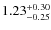 $1.23^{\rm +0.30}_{-0.25}$