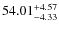 $54.01^{\rm +4.57}_{-4.33}$