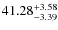 $41.28^{\rm +3.58}_{-3.39}$