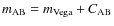 $m_{\rm AB}=m_{\rm Vega}+C_{\rm AB}$