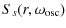 $\displaystyle S_s(r,\omega_{\rm osc})$
