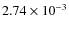 $2.74\times10^{-3}$