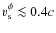 $v_{\rm s}^{\phi} \la 0.4c$