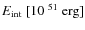 $E_{\rm int}~[10^{~51}{\rm ~erg}]$