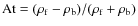 ${\rm At}=(\rho_{{\rm f}}-\rho_{{\rm b}})/(\rho_{{\rm f}}+\rho_{{\rm b}})$