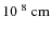 $10^{~8}~\rm {cm}$