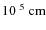 $10^{~5}~\rm {cm}$