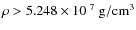 $\rho > 5.248 \times
10^{~7}~{\rm g/cm^3}$